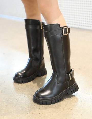
						Cizme Shein Kids, negru