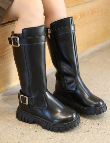 Cizme Shein Kids, negru