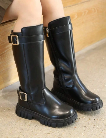 Cizme Shein Kids, negru Negru
