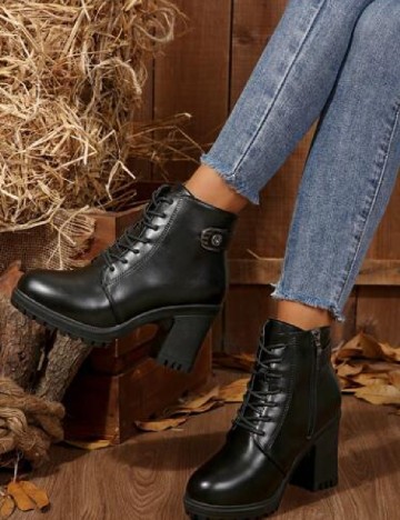 
						Botine SHEIN, negru