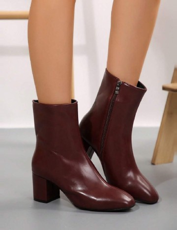 
						Botine SHEIN, visiniu