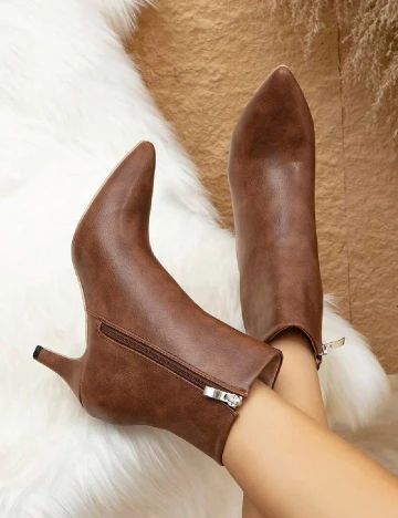 Botine SHEIN, maro