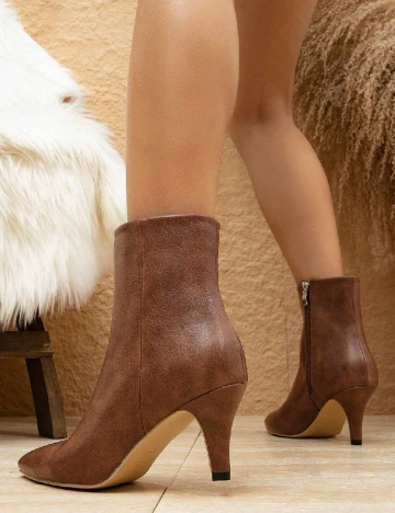 Botine SHEIN, maro