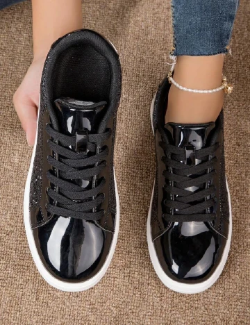 Adidasi SHEIN, negru Negru