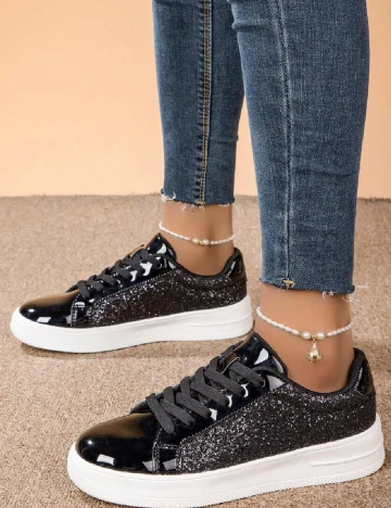 Adidasi SHEIN, negru Negru