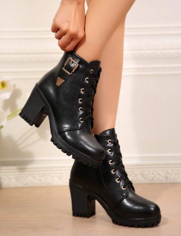 
						Botine SHEIN, negru