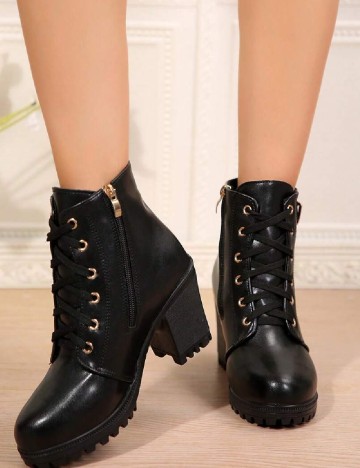 Botine SHEIN, negru