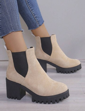 
						Botine SHEIN, crem