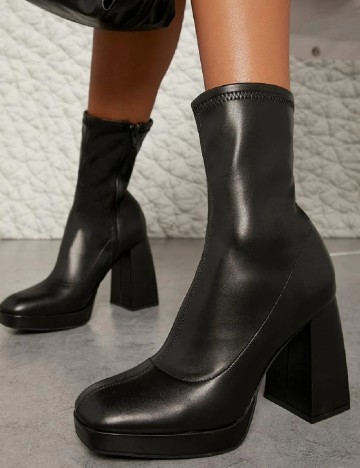 
						Botine SHEIN, negru