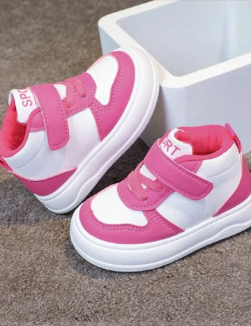 Adidasi Shein Kids, alb/roz