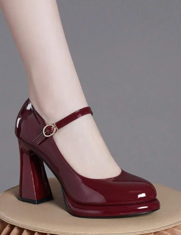 Pantofi SHEIN, visiniu