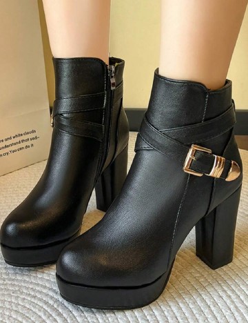 
						Botine SHEIN, negru