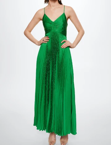 Rochie lunga Mango, verde Verde