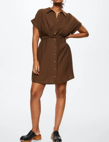 Rochie scurta Mango Violeta, maro