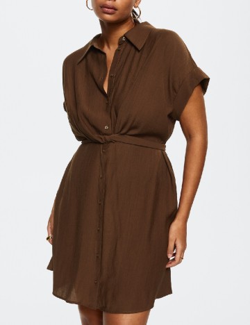 Rochie scurta Mango Violeta, maro