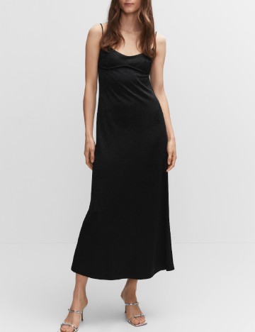 
						Rochie lunga Mango, negru