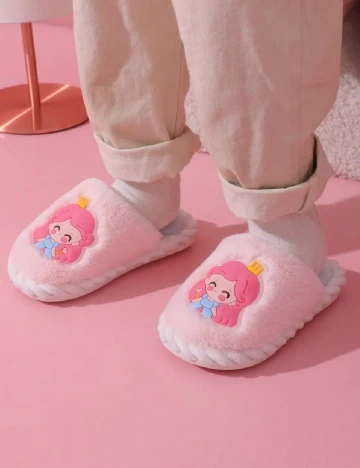 Papuci de Casa Shein Kids, roz Roz