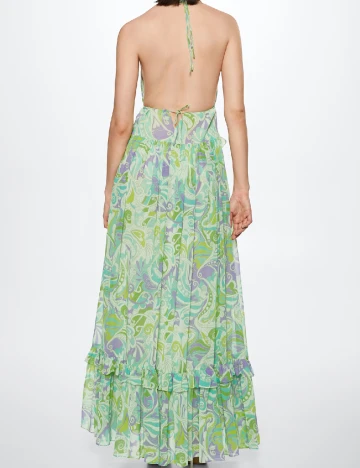 Rochie lunga Mango, verde Verde