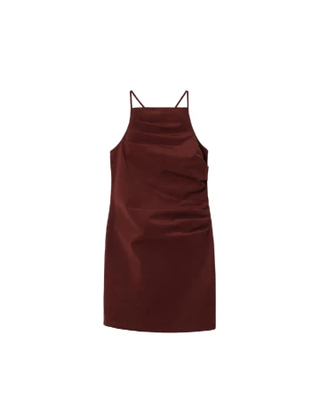 Rochie scurta Mango, maro