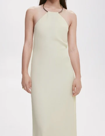 Rochie lunga Mango, crem