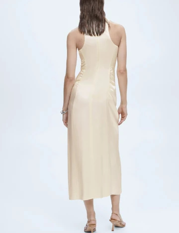 Rochie medie Mango, crem Crem