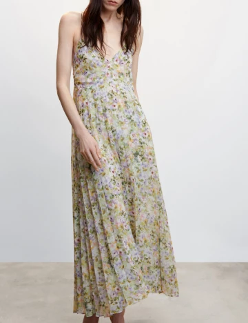 Rochie lunga Mango, mix culori