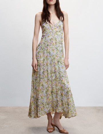 Rochie lunga Mango, mix culori
