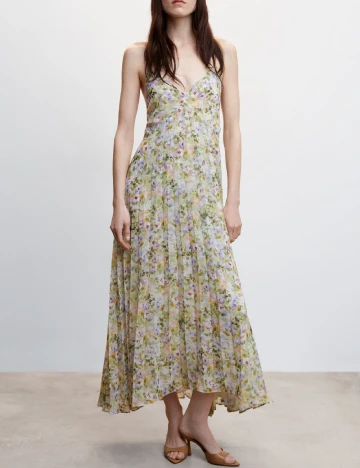 Rochie lunga Mango, mix culori