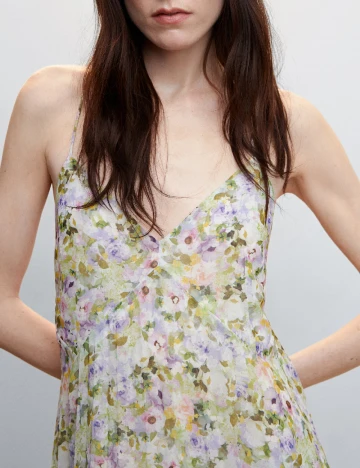 Rochie lunga Mango, mix culori