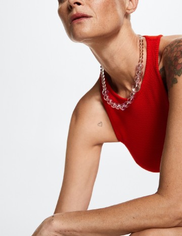Rochie scurta Mango, rosu