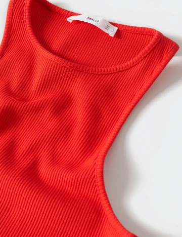 Rochie scurta Mango, rosu Rosu