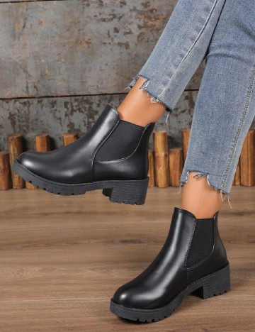
						Botine SHEIN, negru