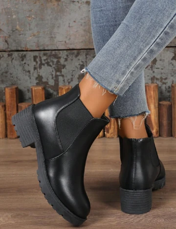 Botine SHEIN, negru