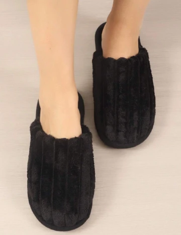 Papuci de Casa SHEIN, negru Negru