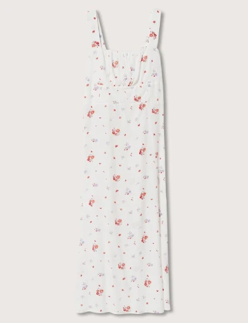 Rochie medie Mango Violeta, alb