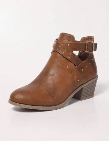 Botine SHEIN, maro