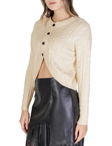 Pulover reversibil Vero Moda, crem