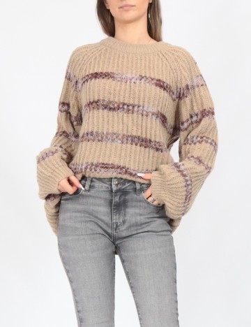 Pulover Oversize Vero Moda, maro