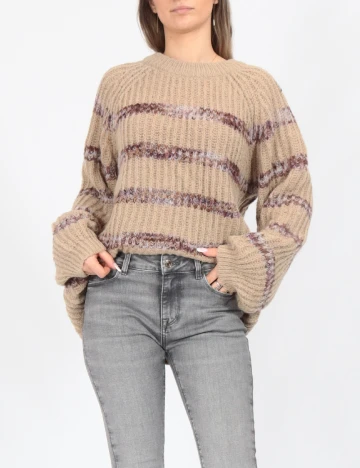 Pulover Oversize Vero Moda, maro
