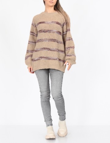 Pulover Oversize Vero Moda, maro