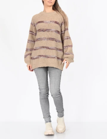 Pulover Oversize Vero Moda, maro