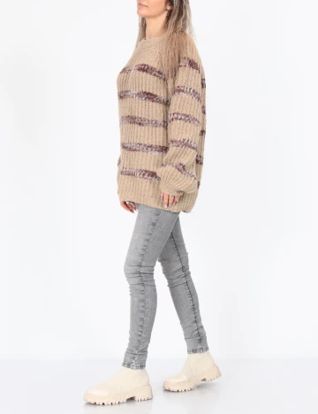 Pulover Oversize Vero Moda, maro