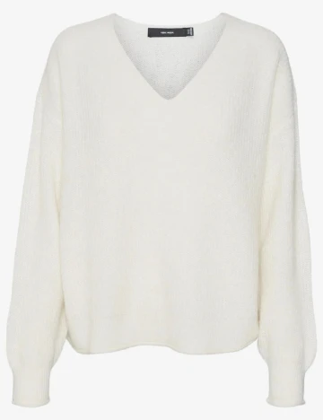 Bluza Vero Moda, ecru Alb