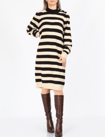 
						Rochie medie Vero Moda, alb/negru