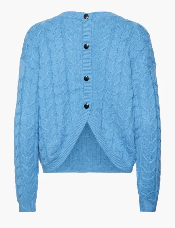 Pulover reversibil Vero Moda, albastru