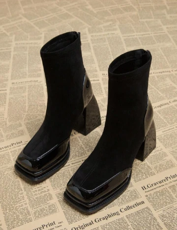 Botine SHEIN, negru