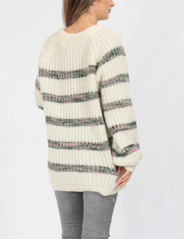 Pulover Oversize Vero Moda, ecru