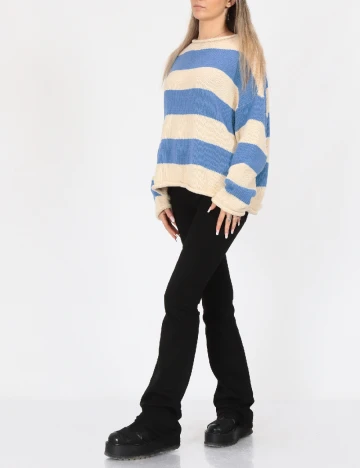 Pulover Vero Moda, alb/albastru