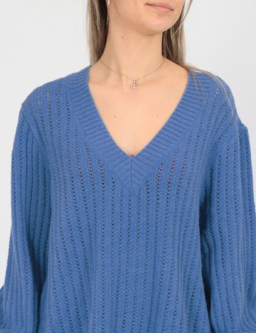 Pulover Oversize Vero Moda, albastru