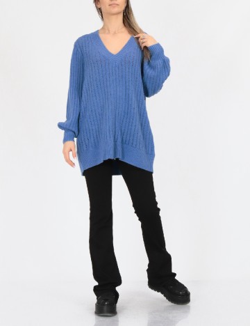 Pulover Oversize Vero Moda, albastru